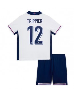 Detské Futbalové oblečenie Anglicko Kieran Trippier #12 ME 2024 Krátky Rukáv - Domáci (+ trenírky)